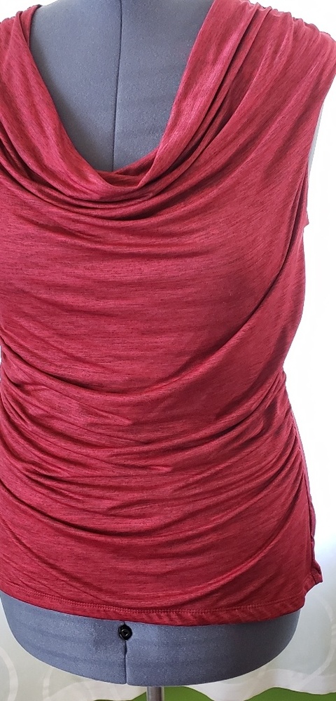 🌹Defining Red Draped Shirt